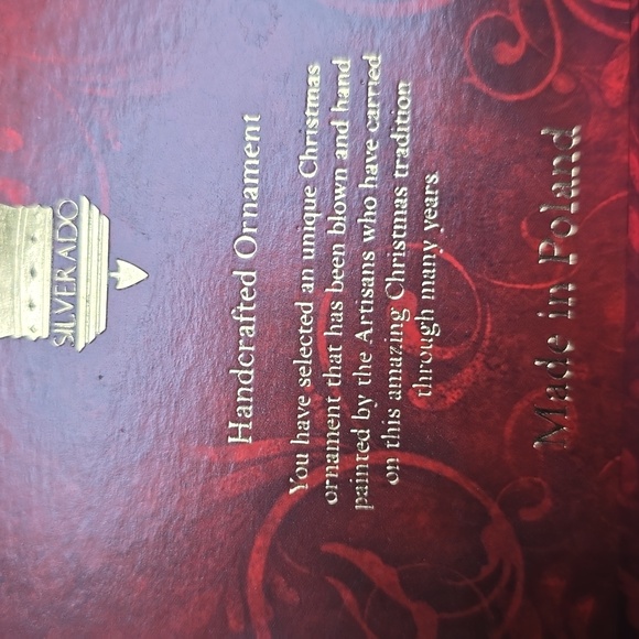 SILVERADO LARGE CHRISTMAS HOLIDAY ORNAMEMT  NEW - Picture 5 of 11